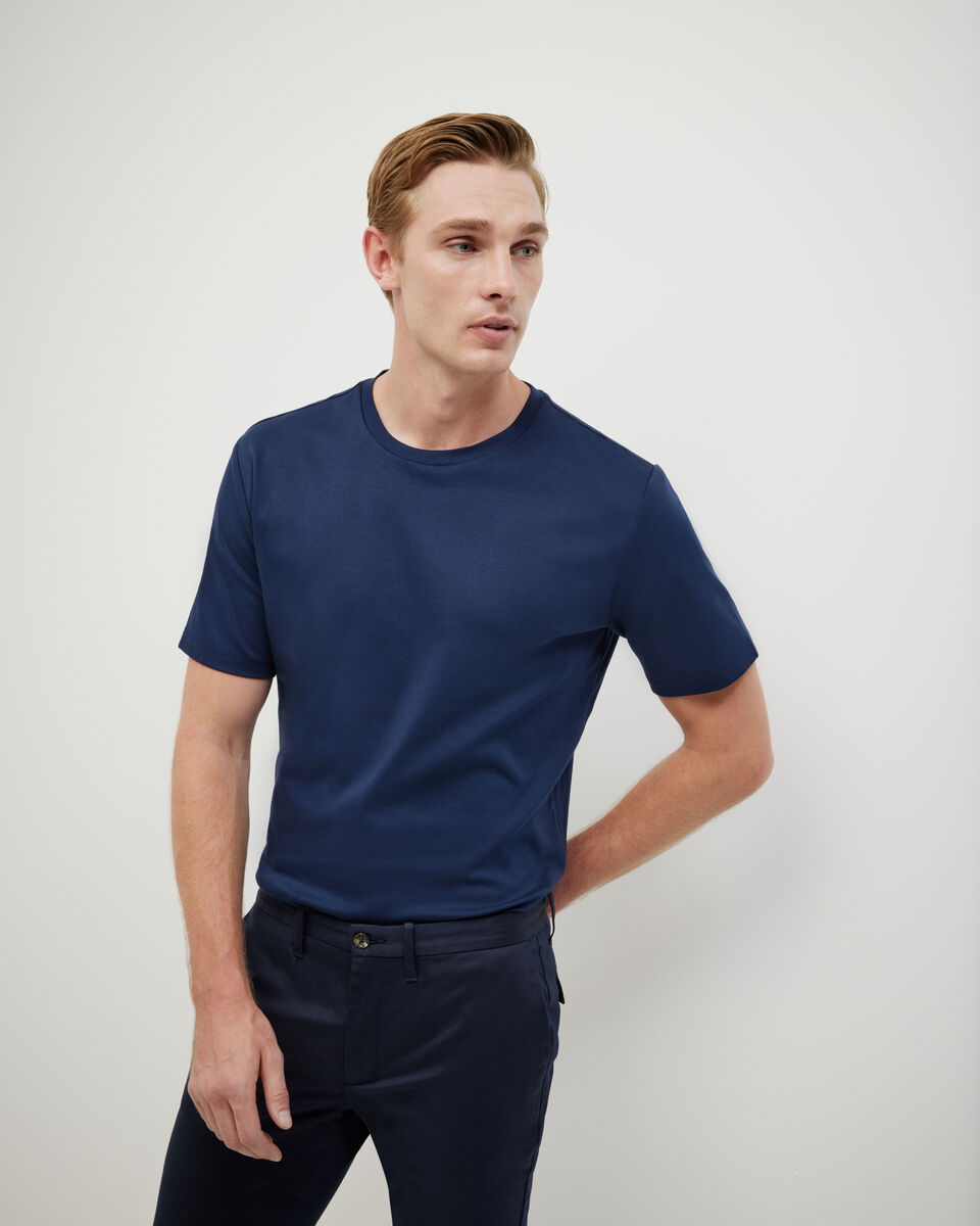 Slim Travel Tee, Navy, hi-res